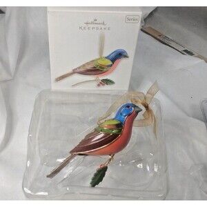 2012 Hallmark Keepsake Ornament PAINTED BUNTING Beauty of BIRD Edythe Kegrize